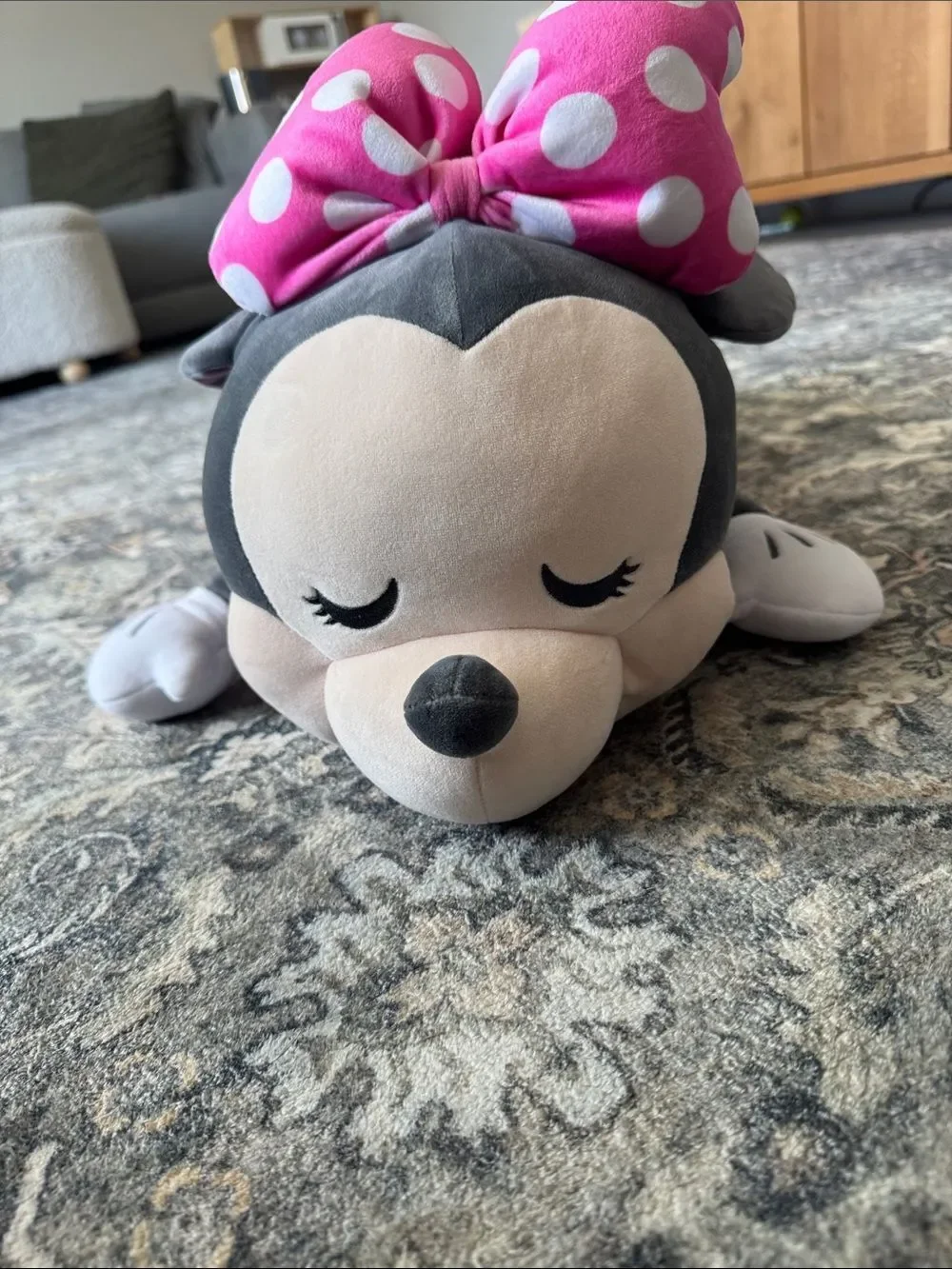 Plush Pink Polka Dot Minnie Mouse Stuffed Toy